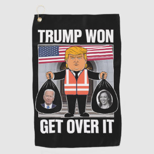 Trump hat gewonnen, akzeptiere es, MAGA hat die Wa Golfhandtuch