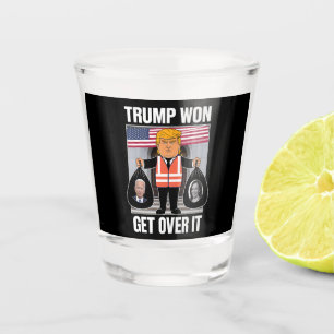 Trump hat gewonnen, akzeptiere es, MAGA hat die Wa Schnapsglas