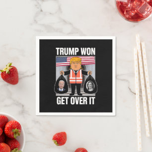 Trump hat gewonnen, akzeptiere es, Maga hat die Wa Serviette