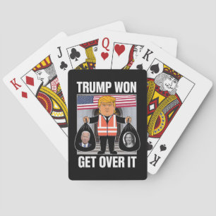 Trump hat gewonnen, akzeptiere es, MAGA hat die Wa Spielkarten