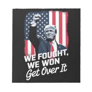 Trump hat gewonnen, akzeptiere es, Trump-Sieg 47.  Notizblock