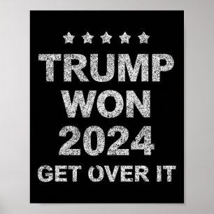Trump hat gewonnen, finde dich damit ab 2025 4 poster