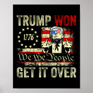 Trump hat gewonnen, finde dich damit ab 2025 7 poster