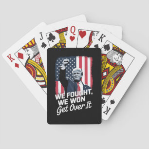 Trump hat gewonnen, finden Sie sich damit ab, Trum Spielkarten