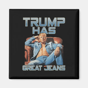 Trump hat großartige Jeans Lustige Grafik Retro De Magnet