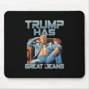 Trump hat großartige Jeans Lustige Grafik Retro De Mousepad