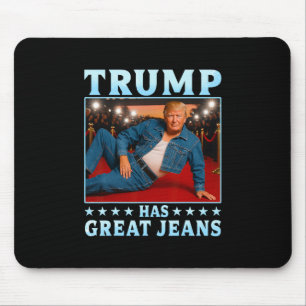 Trump hat großartige Jeans Lustiger Meme 3  Mousepad