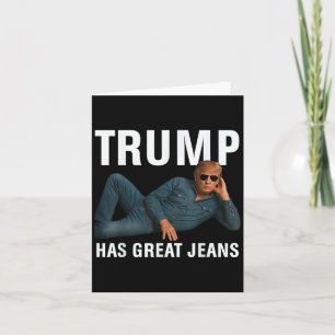 Trump hat große Jeans funny Graphic T-Shirt Retro  Karte