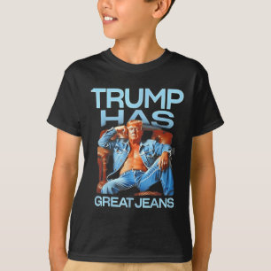 Trump hat große Jeans lustige Geschenke politische T-Shirt