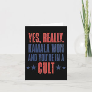 Trump hat Kamala verloren Won Sie sind in einem Ku Karte