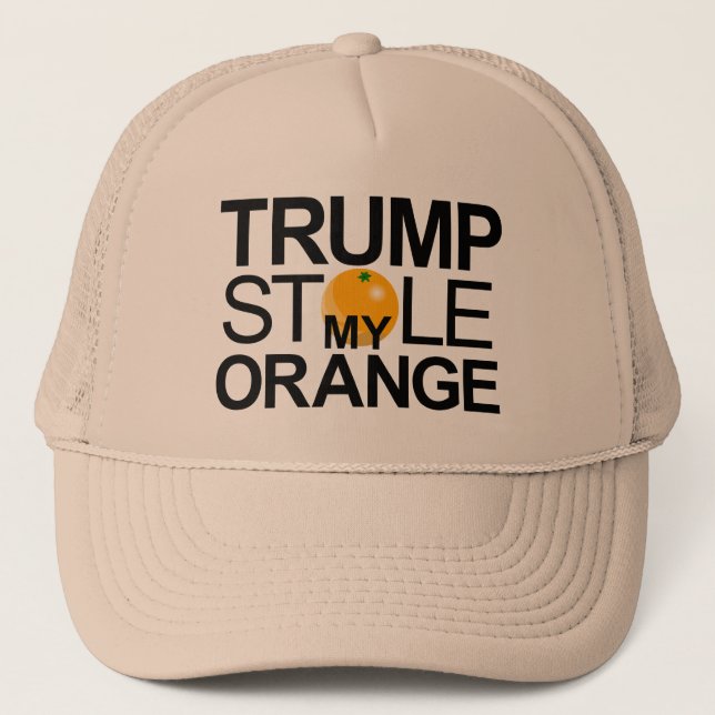 Trump hat mein Orange gestohlen Truckerkappe (Vorderseite)