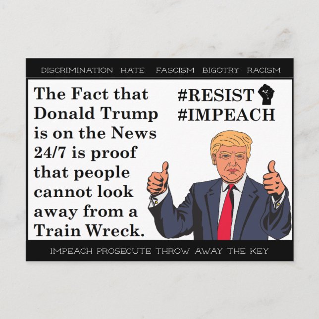 Trump hat "Postcard Souvenir" gesagt Postkarte (Vorderseite)