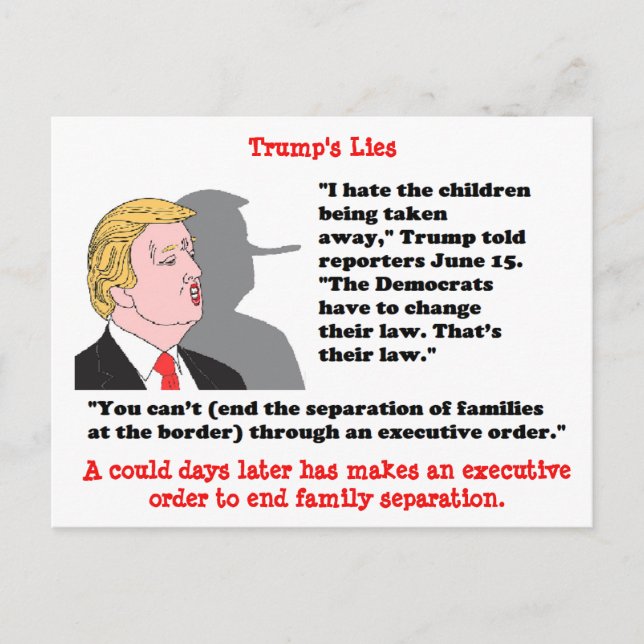 Trump hat "Postcard Souvenir" gesagt Postkarte (Vorderseite)