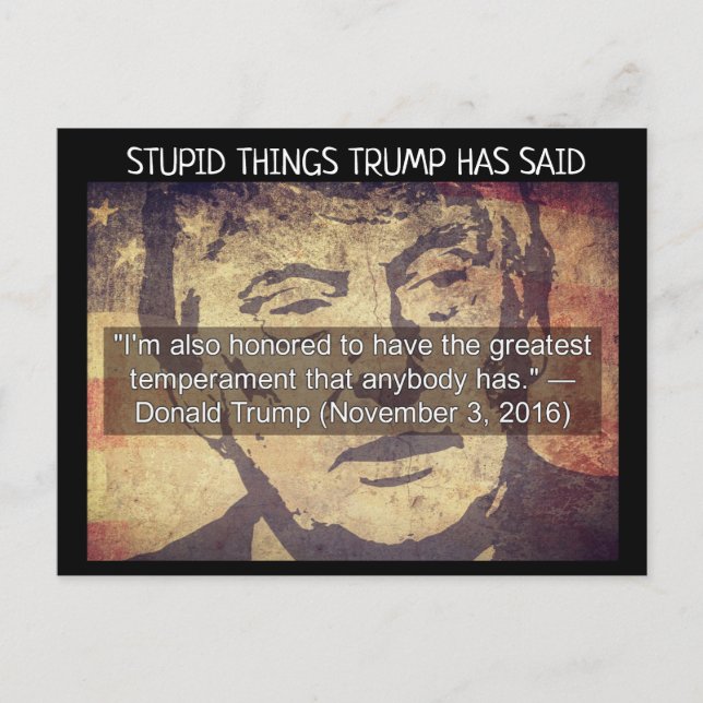 Trump hat "Postcard Souvenir" gesagt Postkarte (Vorderseite)