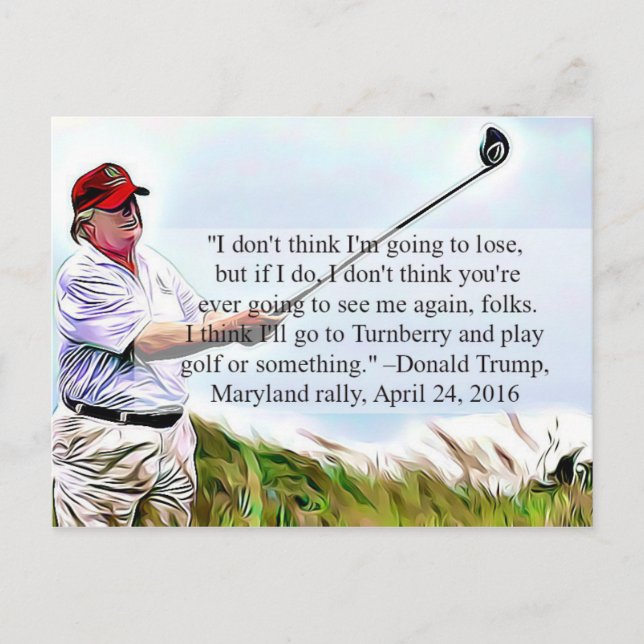 Trump hat "Postcard Souvenir" gesagt Postkarte (Vorderseite)