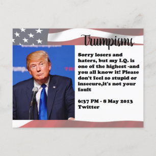 Trump hat "Postcard Souvenir" gesagt Postkarte