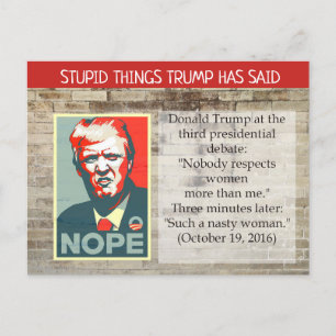 Trump hat "Postcard Souvenir" gesagt Postkarte