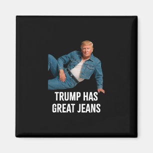 Trump Hat Tolle Jeans Lustiges Grafik T-Shirt Retr Magnet