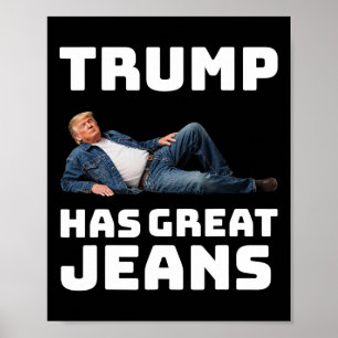 Trump Hat Tolle Jeans Lustiges Grafik T-Shirt Retr Poster