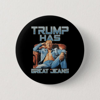 Trump Hat Tolle Jeans Lustiges Meme Slogan Shirt M Button