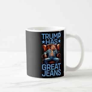 Trump Hat Tolle Jeans Lustiges Retro Denim Meme Po Kaffeetasse