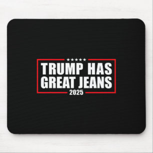 Trump Hat Tolle Jeans Lustiges Retro Denim Meme Po Mousepad