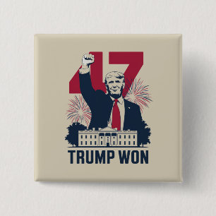 Trump hat wieder die Präsidentschaftswahl 2024 gew Button