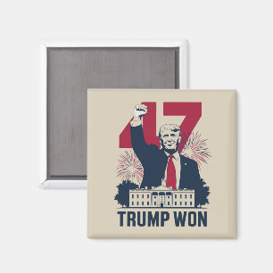 Trump hat wieder die Präsidentschaftswahl 2024 gew Magnet