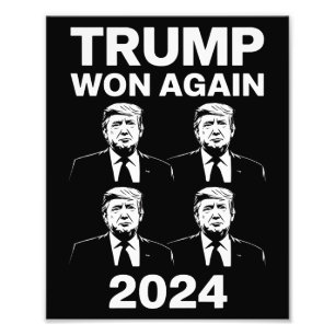 Trump hat wieder die Wahl 2024 Inaugurationstag 47 Fotodruck