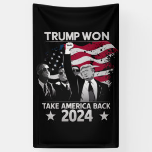 Trump hat wieder gewonnen, Amerika zurückerobern 2 Banner