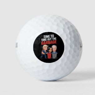 Trump hat Zeit, den Müll auszuschütten Golfball