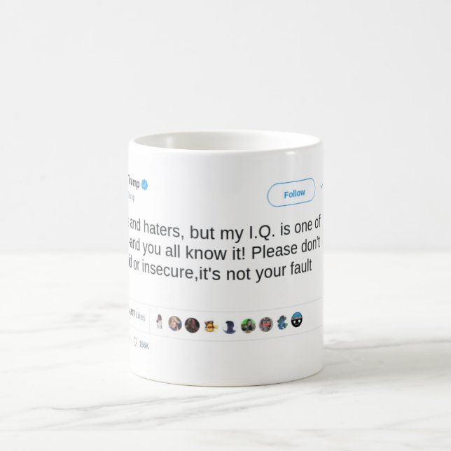 Trump - Hater und Verlierer! Kaffeetasse (Mittel)