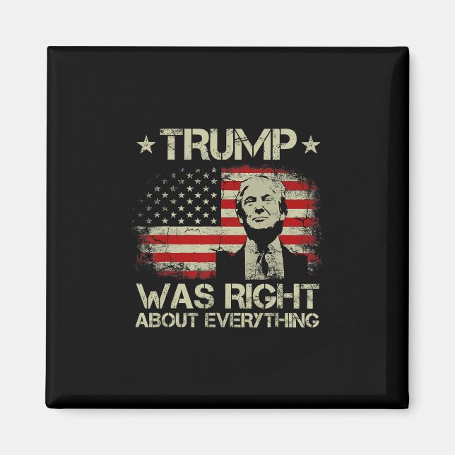 Trump hatte in allem recht Lustig Trump Ameri Magnet (Vorne)