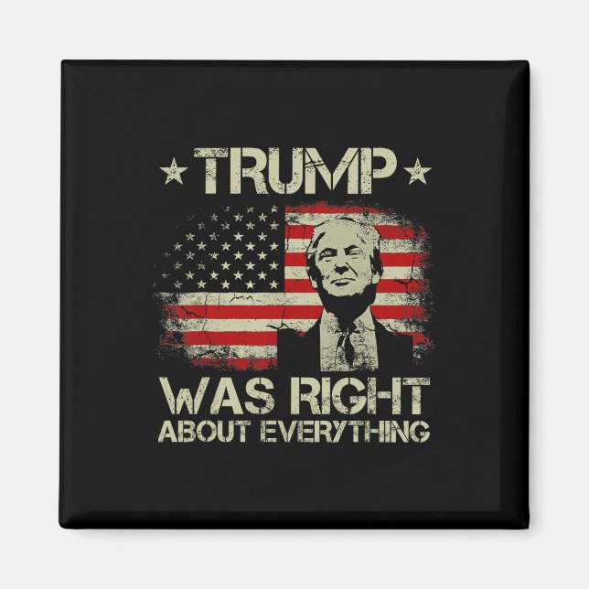 Trump hatte in allem recht Lustig Trump Ameri Magnet (Vorne)