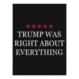 Trump hatte in allem recht poster