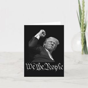 Trump hebt die Faust des Volkes auf Karte