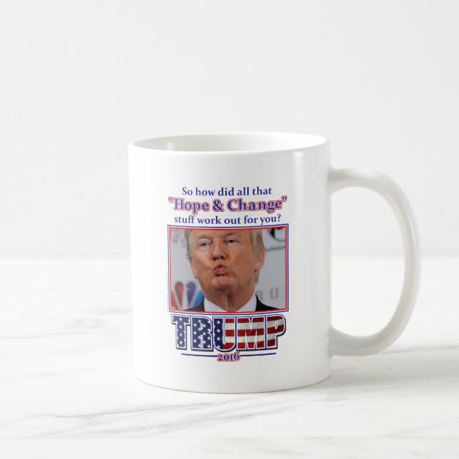 Trump - Hoffnung und Wandel Kaffeetasse (Rechts)