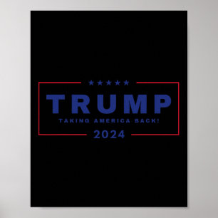 Trump holt Amerika am 4. Juli 2024 zurück Poster