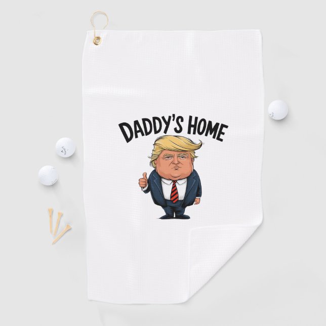 Trump holt Amerika auf Daddys Zuhause zurück Golfhandtuch (Insitu)