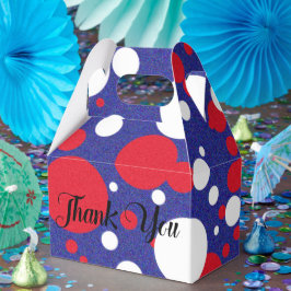 Trump Huge Polka Dot Red White Blue Party Geschenkschachtel