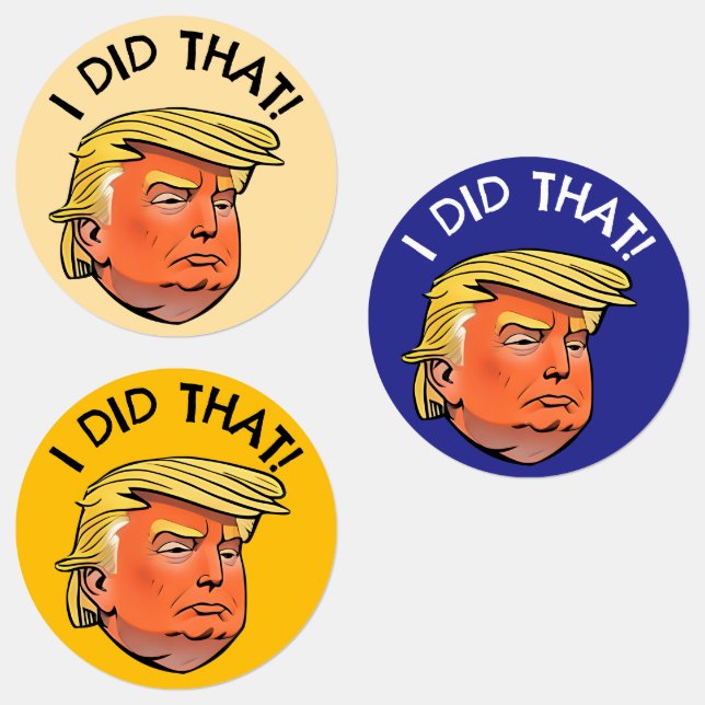 Trump "I DIED THE" Wasserfeste Aufkleber (Gruppe)