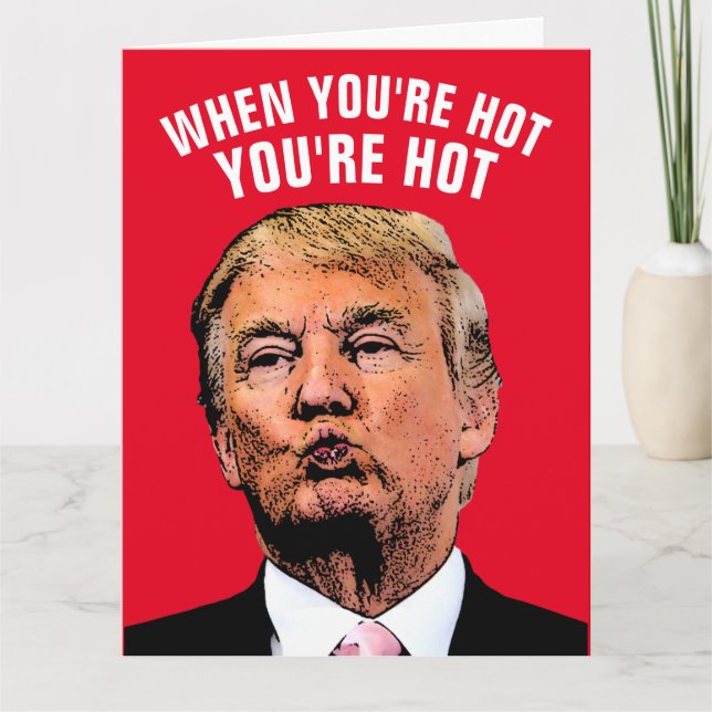 TRUMP I LIEBE IHNEN GIGANTISCHE GREETKARTEN KARTE (Vorderseite)