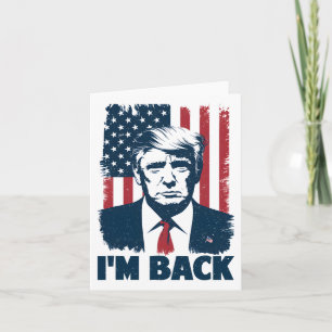 Trump Ich Ck Präsident 47. USA-Flagge 2024 Unterst Karte