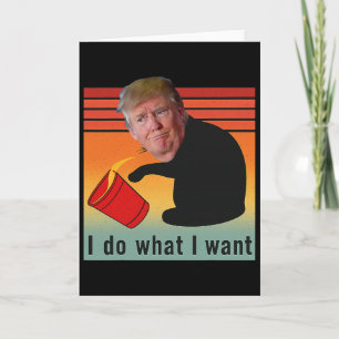 Trump ich mache was ich will Lustige Wirtschaft Ak Karte