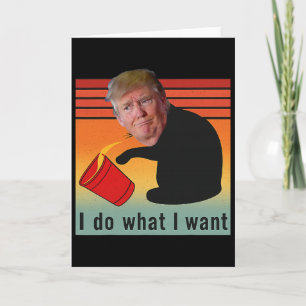 Trump ich mache was ich will lustige Wirtschaft Ak Karte