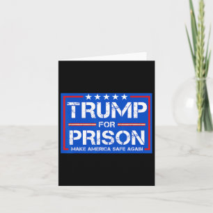 Trump im Gefängnis 2025 Funny Trump 2 Karte