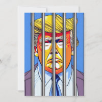 Trump im Gefängnis 5" x 7" Flat Danke Karte