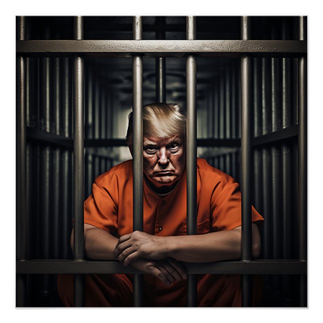 Trump im Gefängnis Poster (Vorderseite)