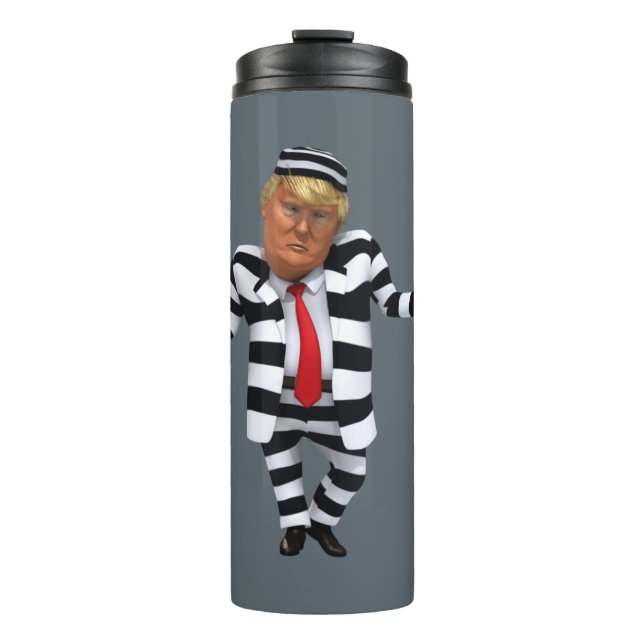 Trump im Gefängnis Wear Thermosbecher (Vorderseite)