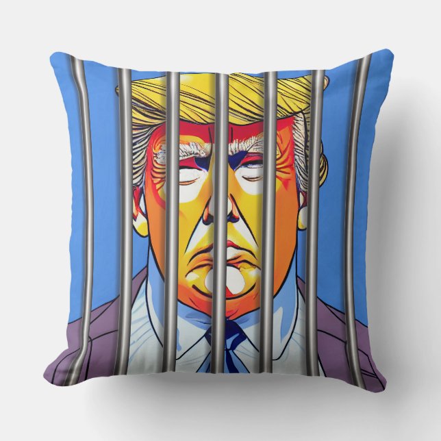 Trump im Hagelwirbel 20" x 20" Kissen (Vorderseite)